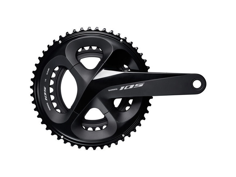 Shimano 105 FC-R7000 105 double chainset, HollowTech II 165 mm 52 / 36T, black click to zoom image