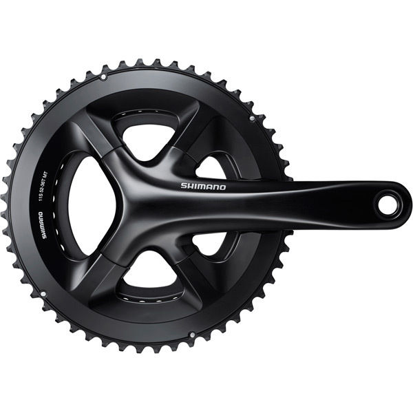 Shimano 105 FC-RS510 double chainset, 52 / 36T, for 135/142 mm axle, 172.5 mm, black click to zoom image