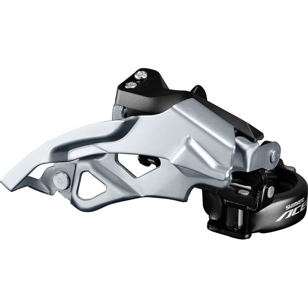 Shimano Acera FD-T3000-2 Acera front mech, 9-speed double, top swing, dual pull, multi fit click to zoom image