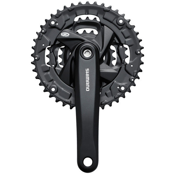 Shimano Acera FC-M371 chainset, square taper, 48 / 36 / 26T, black click to zoom image