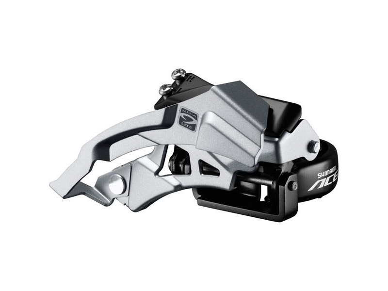 Shimano Acera Acera M3000 triple front derailleur top swing, dual-pull, 9speed 66-69 click to zoom image