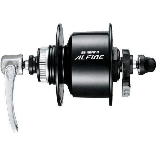 Shimano Alfine DH-S501 Alfine, 6v 3w, Centre-Lock disc, 36h, Q/R, black click to zoom image