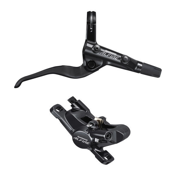Shimano Alfine BR-S7000 Alfine bled brake lever/post mount calliper, black, right front click to zoom image
