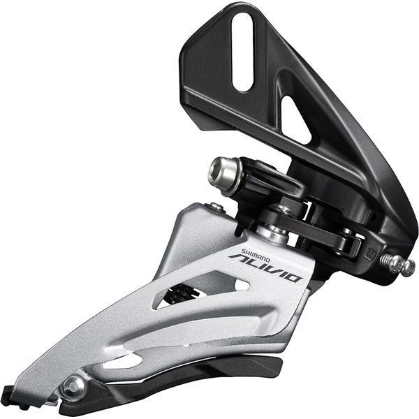 Shimano Alivio FD-M3120-D Alivio front derailleur, 9-speed double, side swing, direct mount click to zoom image