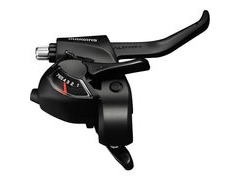 Shimano Altus ST-EF41 EZ fire plus STI set for V-brakes, 3x7 speed, 2-finger lever, black 