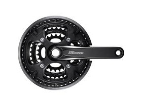 Shimano Deore FC-T6010 Deore 10-speed chainset, 48/36/26T, with chainguard, black, 170mm
