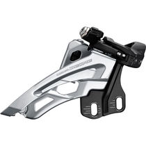 Shimano Deore Deore M6000-E triple front derailleur, E-type mount, side swing, front pull