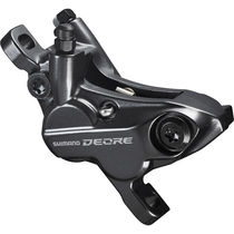 Shimano Deore BR-M6120 Deore 4-pot calliper, post mount, without adapters, front or rear
