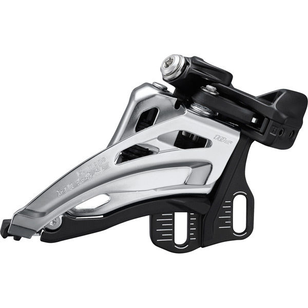 Shimano Deore FD-M4100-E Deore front derailleur, 10-speed double, side swing, E-type click to zoom image