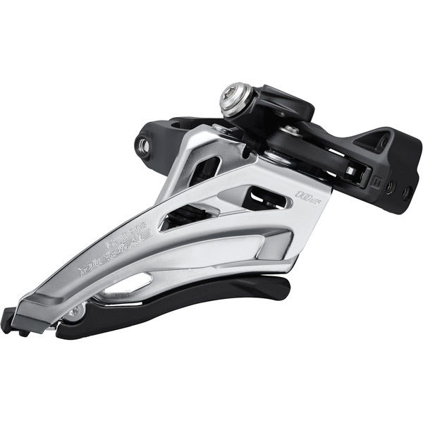Shimano Deore FD-M4100-M Deore front derailleur, 10-speed double, side swing, mid clamp click to zoom image