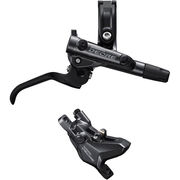 Shimano Deore BR-M6100/BL-M6100 Deore bled brake lever/post mount 2 pot calliper Front Right Black  click to zoom image