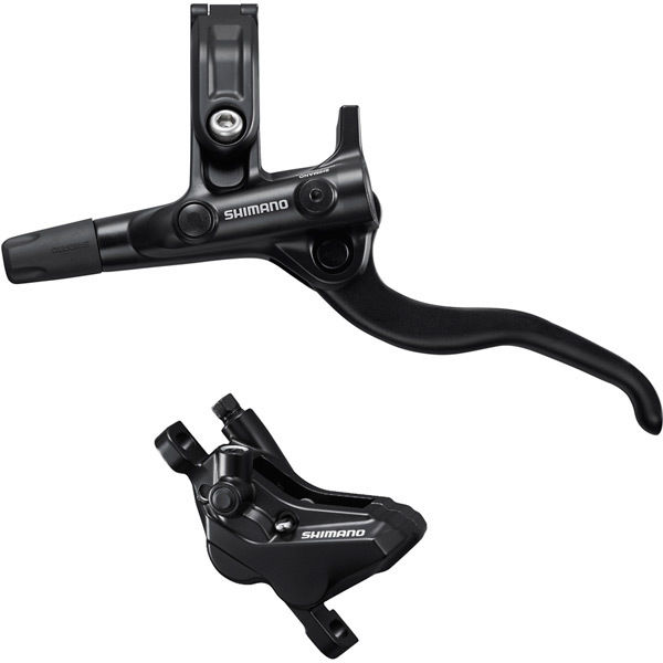 Shimano Deore BR-MT420/BL-M4100 Deore bled brake lever/post mount 4 pot calliper click to zoom image