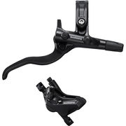 Shimano Deore BR-MT420/BL-M4100 Deore bled brake lever/post mount 4 pot calliper Front Right Black  click to zoom image
