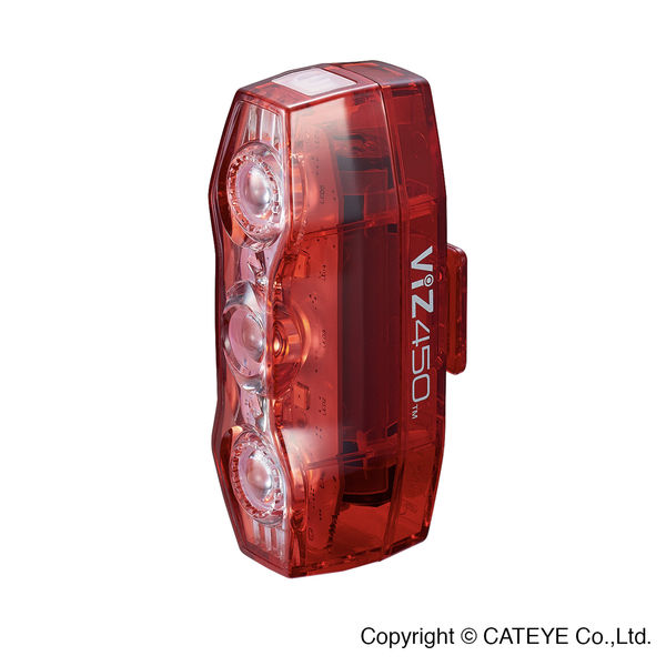 Cateye Viz 450 Rear Bike Light click to zoom image