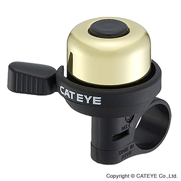 Cateye Pb-1000 Wind Brass Bell Gold click to zoom image