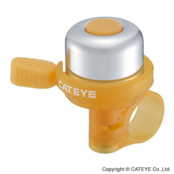 Cateye Pb-1000 Wind Brass Bell Tangerine click to zoom image