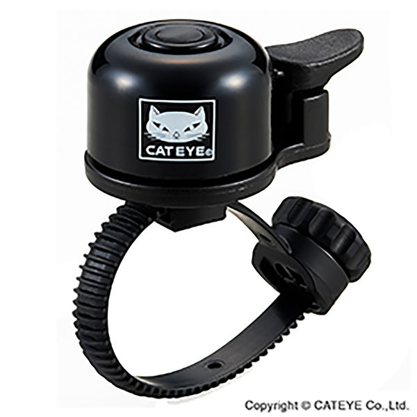 Cateye Oh-1400 Aluminium Bell Black click to zoom image