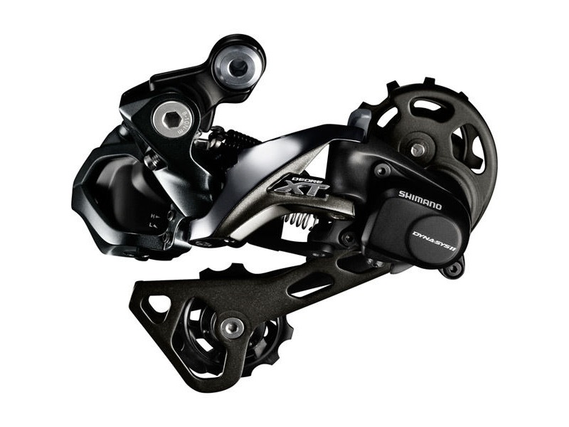 Shimano Deore XT RD-M8050 XT Di2 E-tube rear derailluer, GS medium cage, Shadow+ 11-speed click to zoom image