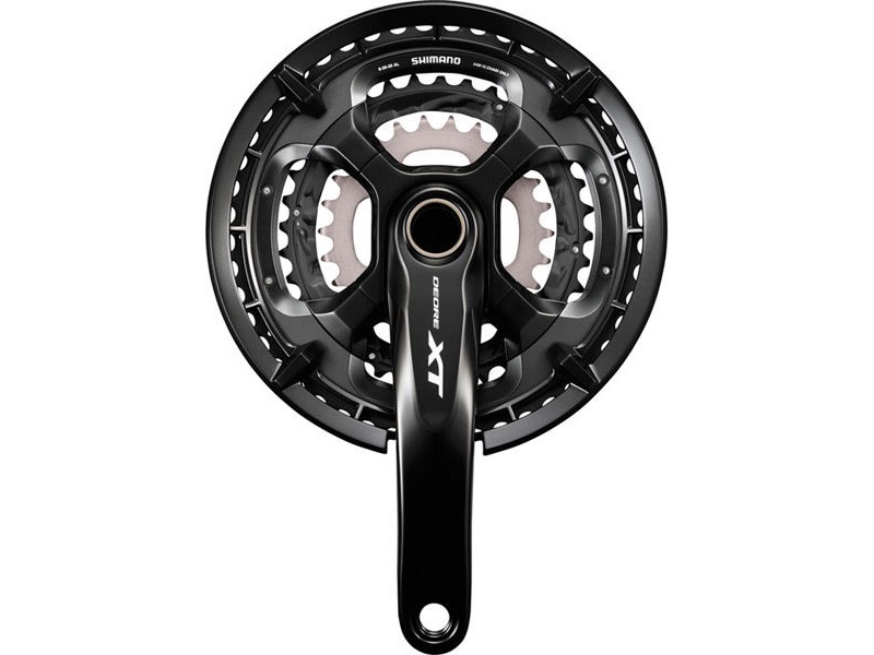 Shimano Deore XT FC-T8000 Deore XT triple chainset 10-speed, with chainguard, 48/36/26T, 175 mm click to zoom image