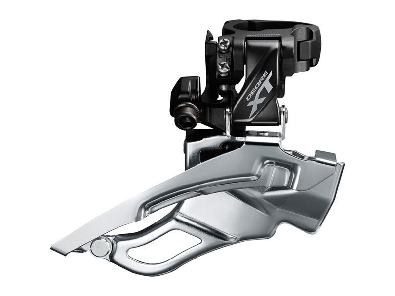 Shimano Deore XT FD-T8000-H XT triple front derailleur, 10-speed, conventional swing, 63-66 deg click to zoom image