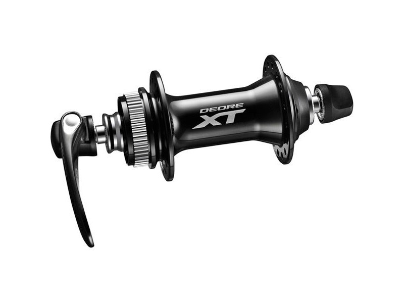 Shimano Deore XT HB-M8000 Deore XT front hub for Centre-Lock disc, 32 hole Q/R, black click to zoom image