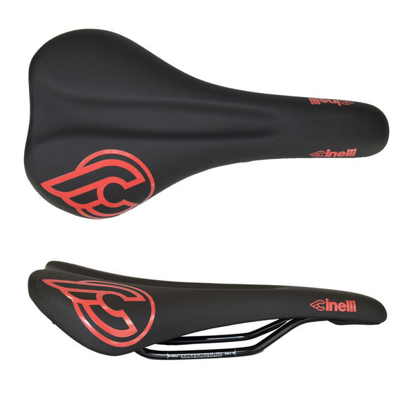 Cinelli Cinelli Winged Blk/Red Saddle click to zoom image