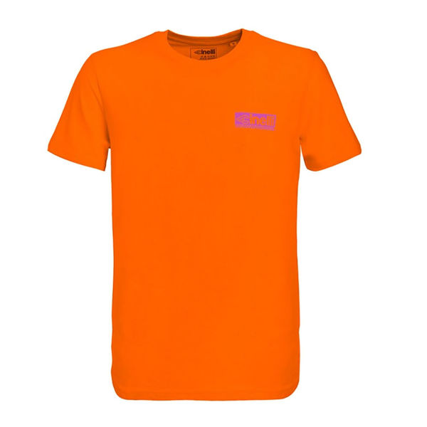 Cinelli Racing Bicycles T-Shirt Bright Orange click to zoom image