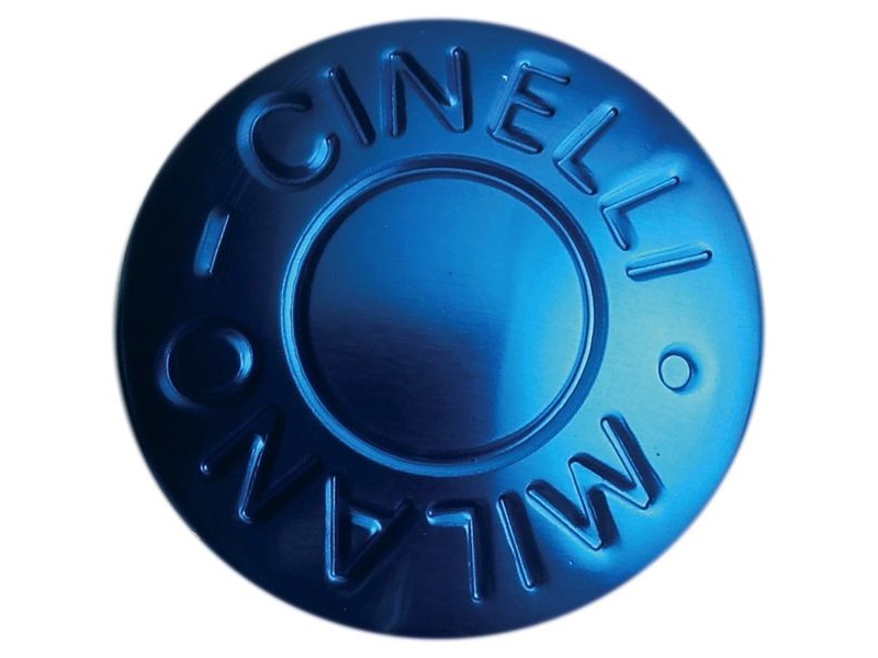 Cinelli Milano Bar End Plugs Blue Pair click to zoom image