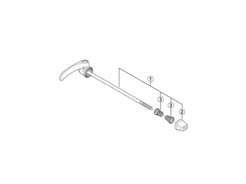 Shimano Ultegra WH-6800-R Complete Quick Release Skewer click to zoom image