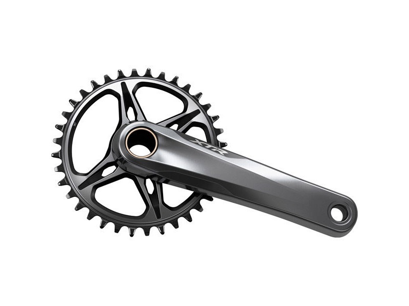Shimano XTR FC-M9120 XTR crank set without ring, 53.4mm chain line, 12-speed, 165mm click to zoom image
