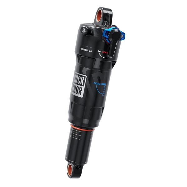 Rock Shox Rear Shock Deluxe Ultimate Rct - Linear Air, 0 Neg/ 3 Pos Tokens, Linearreb/Lccomp, 320lb Lockout, Standard Nobushing, 75deg C1 Specialized Stump Jumper 29 2021+: Black 190x45 click to zoom image