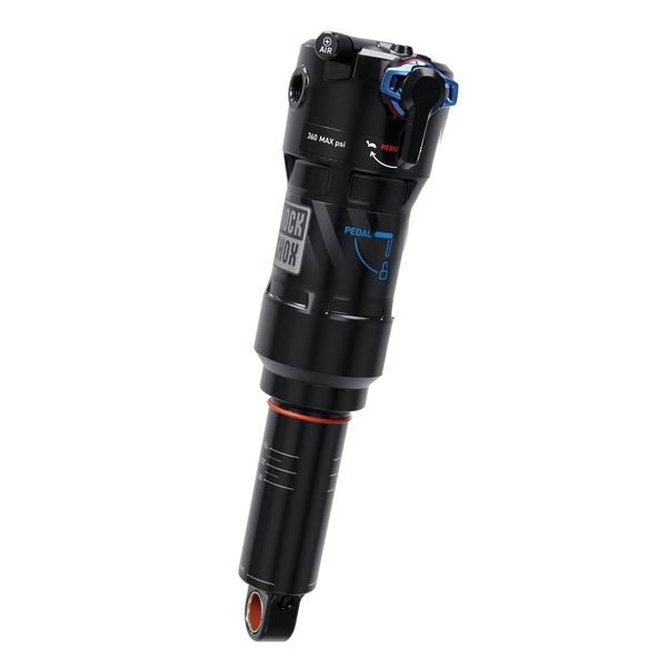 Rock Shox Rear Shock Deluxe Ultimate Rct- 165x42.5 Linear Air, 0neg/1pos Tokens, Linearreb/Mcomp, 380lb Lockout, Trunnion Nobushing,c1 Giant Anthem B1 2017+: Black 165x42.5 click to zoom image