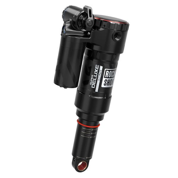Rock Shox Rear Shock Super Deluxe Ultimate Rc2t - Linear Air, 0 Neg/ 1 Pos Tokens, Linearreb/Lcomp, 320lb Lockout, Trunnion Standard C1 Cannondale Jekyll 2021+: Black 205x65 click to zoom image