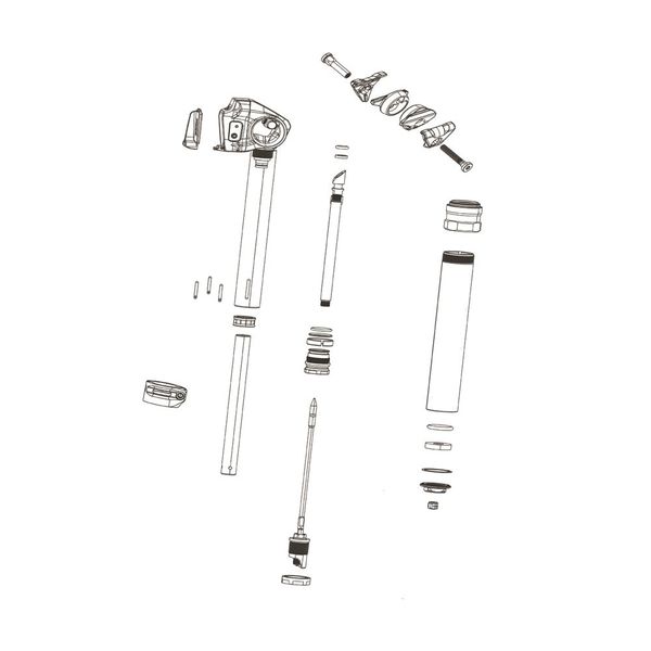 Rock Shox Post Clamp Kit Reverb (Inc. Upper/Lower Clamp Plates Clamp Nuts and Bolts) click to zoom image