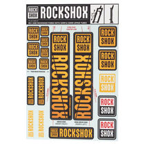 Rock Shox Spare - Decal Kit 30/32mm Ne02 Orange - Sid/Reba/Revelation(Pre-2018)/Sektor/Recon/Xc32/30g/30s/Xc30 Black 30/32mm