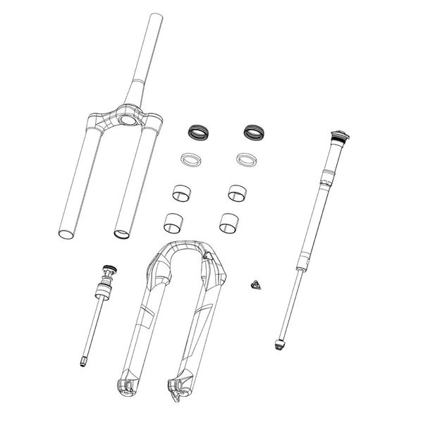 Rock Shox Spare - Front Suspension Internals Right Knob Kit, Compression Damper Rct3, Charger 2 - Lyrik Rct3/Pike Rct3 B1 (2018+) click to zoom image