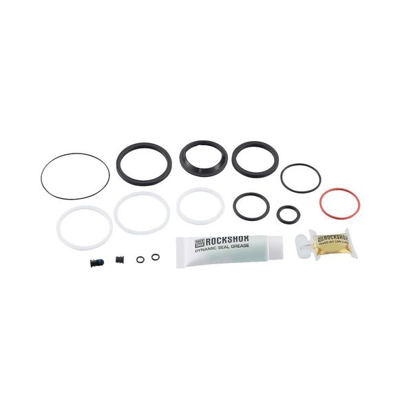 Rock Shox Service - 200 Hour/1 Year Service Kit (Includes Air Can Seals, Piston Seal, Glide Rings, Ifp Seals, Remote Spares, Grease) - Super Deluxe Remote (2018+) Black click to zoom image