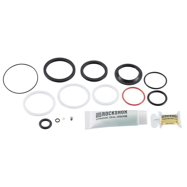 Rock Shox Service - 200 Hour/1 Year Service Kit (Includes Air Can Seals, Piston Seal, Glide Rings, Ifp Seals, Reservoir Seals, Thru Shaft Plug, Dynamic Seal Grease) - Trek ReAktiv Thru (2017) Black click to zoom image