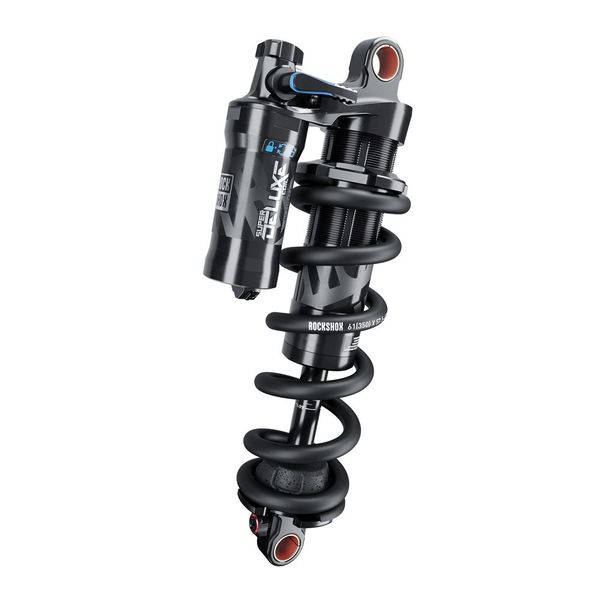 Rock Shox Super Deluxe Ultimate Coil Rct Mreb/Mcomp, 320lb Theshold Standard Trunnion A2: Black Rear Shock click to zoom image