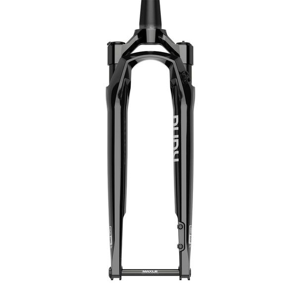 Rock Shox Rudy Ultimate XPLR Race Day Crown 700c Boost<sup>tm</Sup>12x100 45offset Tapered Soloair (Includes Fender, Star Nut, Maxle Stealth) A1 Gloss Black click to zoom image