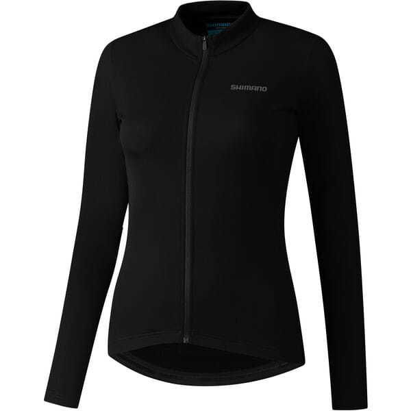 Shimano Clothing Women's, Element LS Jersey, Black click to zoom image