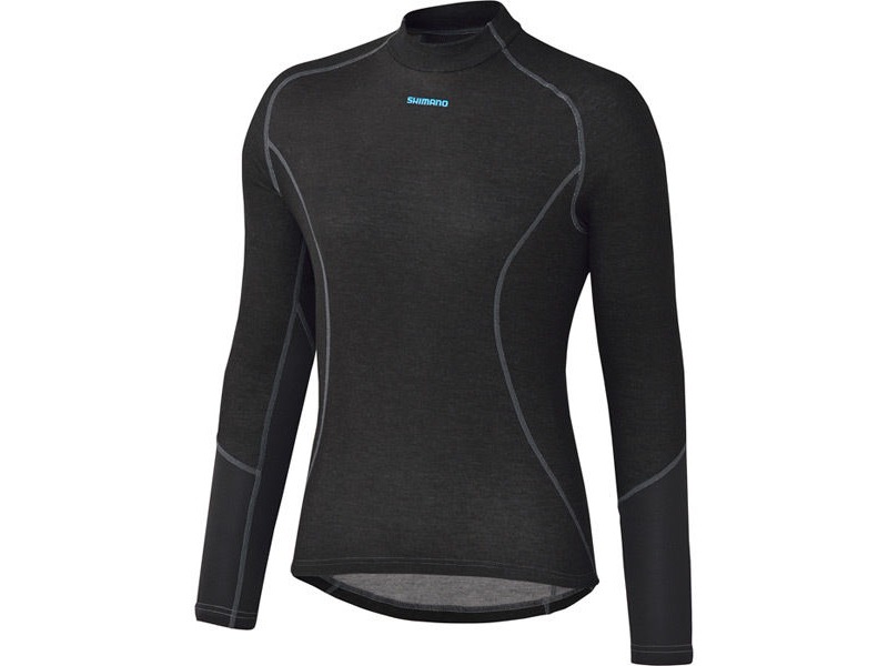 Shimano Clothing W's Breath Hyper Baselayer, Black, Large click to zoom image