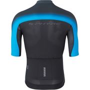 Shimano Clothing Men's, S-PHYRE FLASH Short Sleeve Jersey, Black/Blue click to zoom image