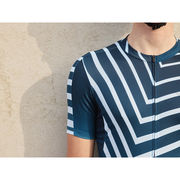 Shimano Clothing Men's Aerolite Jersey, Navy Zebra click to zoom image