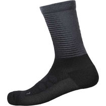 Shimano Clothing Unisex S-PHYRE Merino Socks, Black/Grey