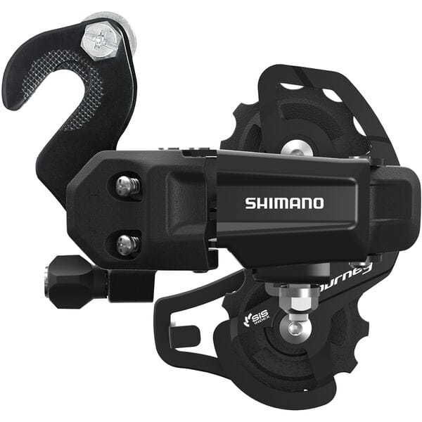 Shimano Tourney / TY Tourney TY200 rear derailleur, 6/7-speed, with BMX/Track bracket, SS short cage click to zoom image