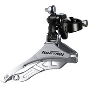 Shimano Tourney / TY FD-TY300 Tourney 6/7 speed triple front derailleur, down pull, 31.8mm, for 42T 