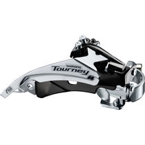 Shimano Tourney / TY FD-TY510 hybrid front derailleur, top swing, dual-pull and multi fit for 48T