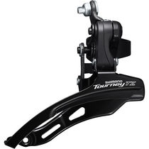 Shimano Tourney / TY FD-TZ500 6-speed MTB front derailleur, down swing, down pull, 31.8mm, 66-69, 42T