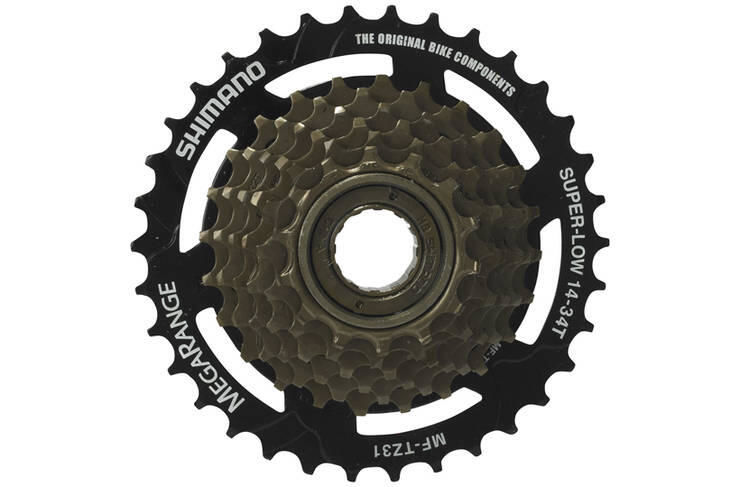 Shimano Tourney / TY MF-TZ500 7-speed multiple freewheel, 14-34 tooth click to zoom image